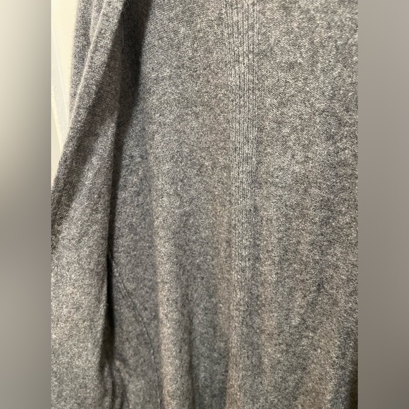 BUTTERY SOFT 100% cashmere grey gray open cardigan with pockets new no tags - Picture 5 of 6